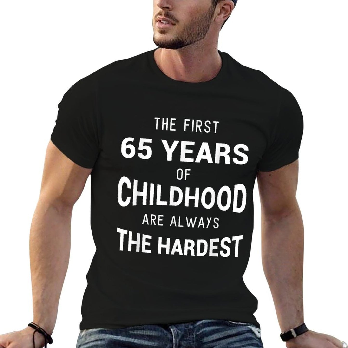 Funny 65th Birthday Joke Gift 65 Years Old Novelty Gag Breathable T-Shirt
