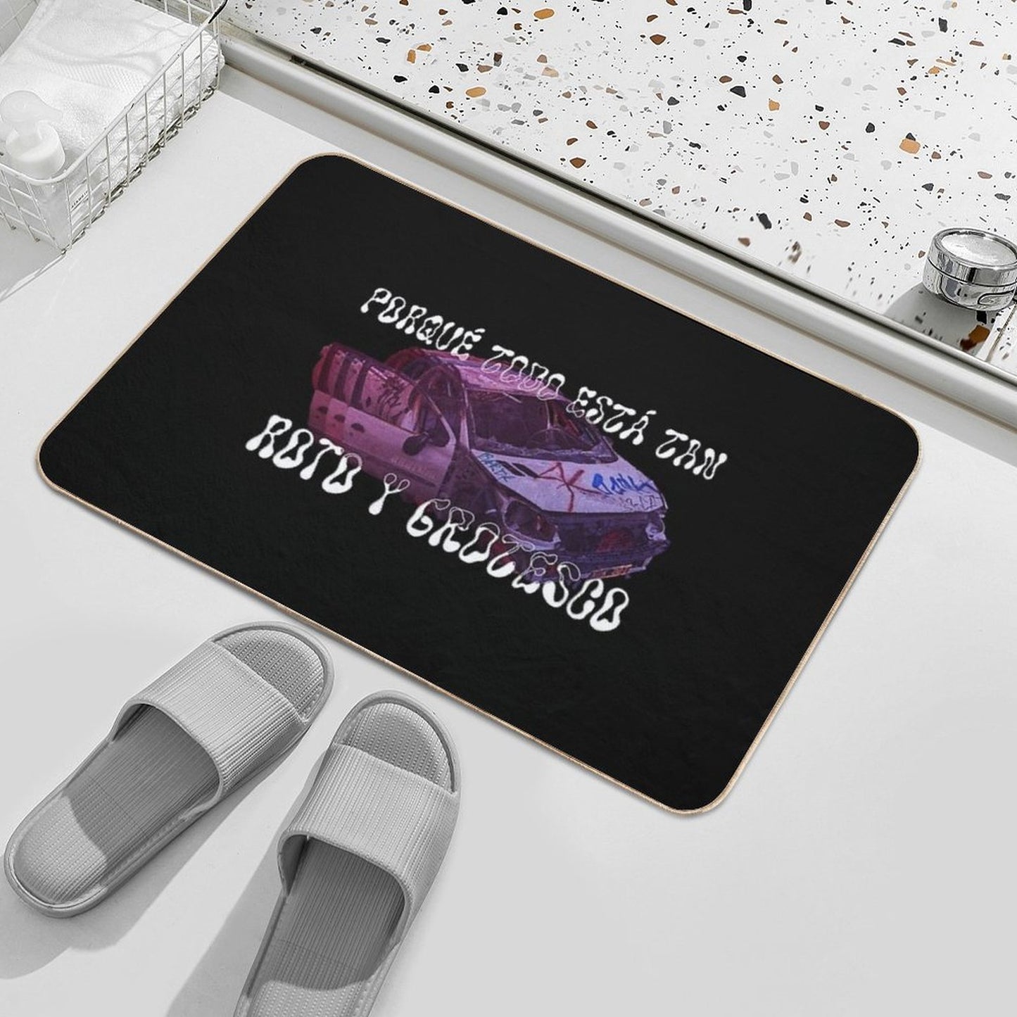 BROKEN & GROTESQUE Durable Bath Mat