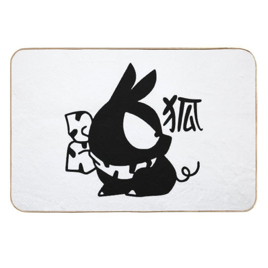 P-chan Pig Kanji Ranma 12  Versatile Bath Mat