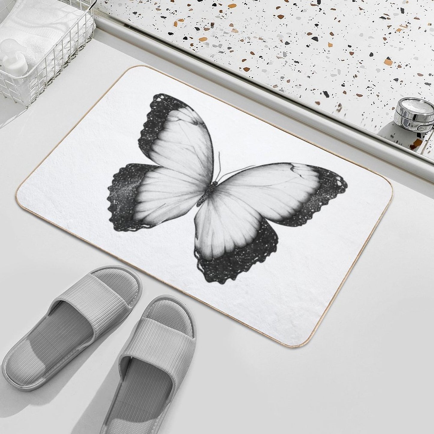 Cosmic Butterfly Versatile Bath Mat