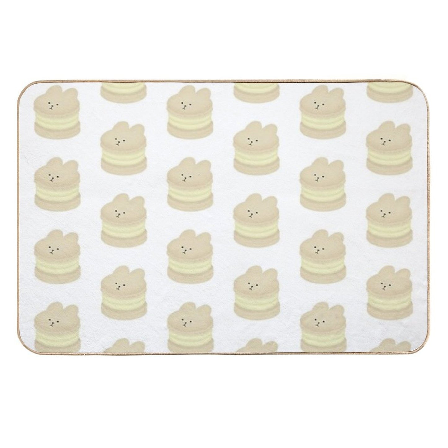 Vanilla Bunny Fatcaron Fade-Resistant Bath Mat