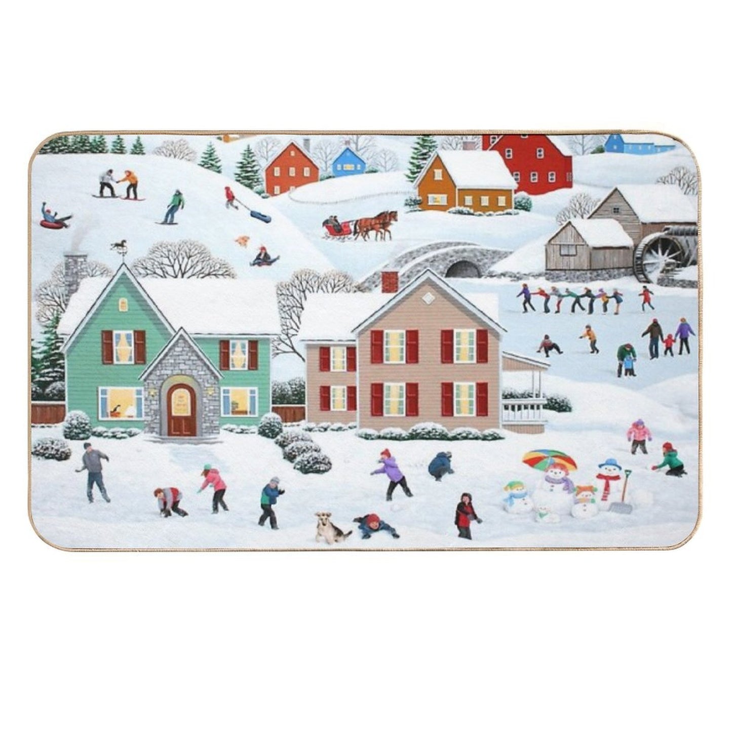 Once Upon A Winter Eco-Friendly Bath Mat