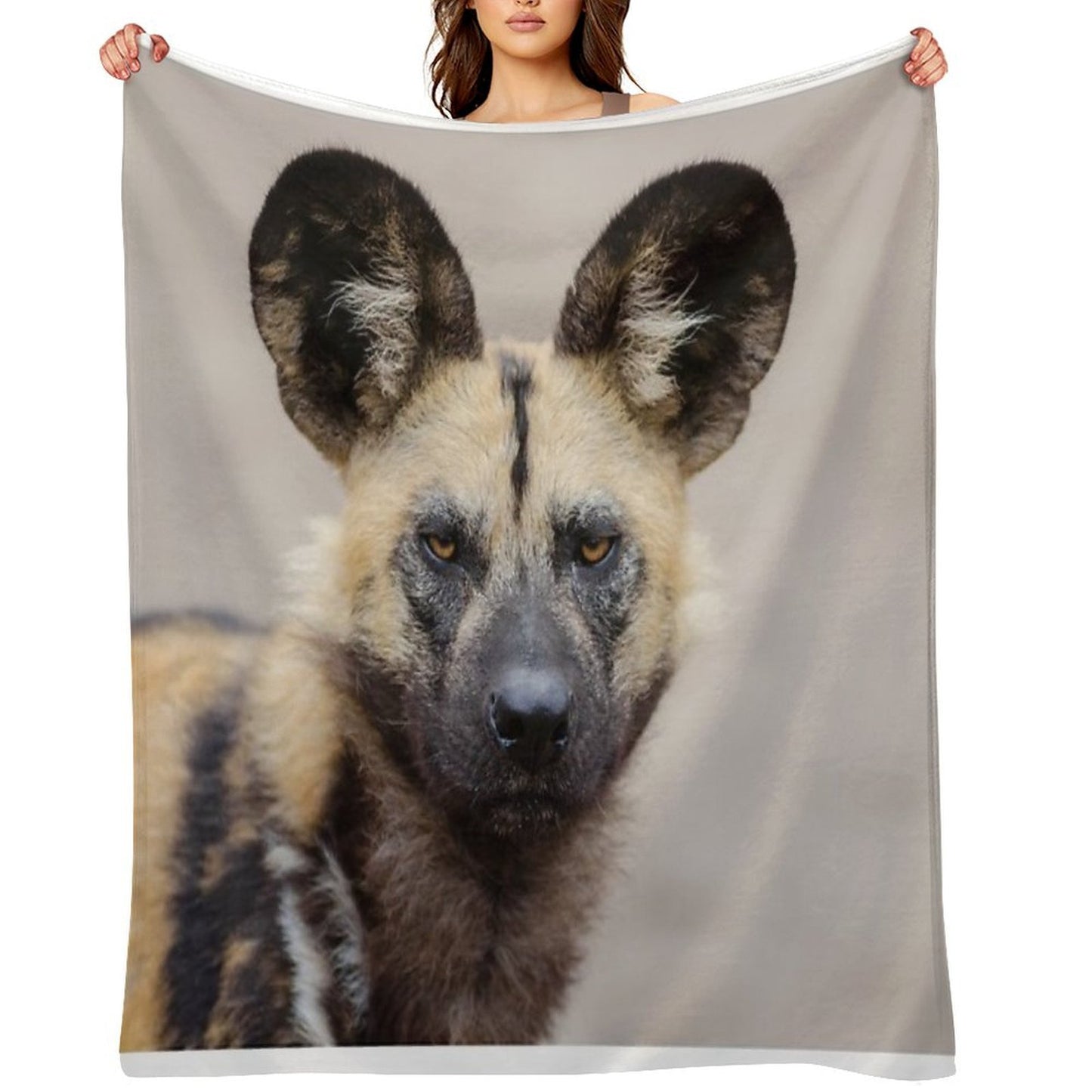 African Wild Dog All-season Throw Blanket