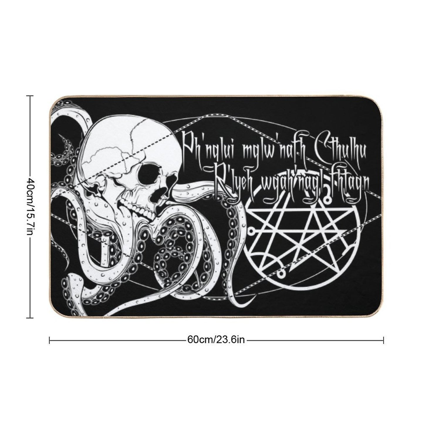 In His House at R'lyeh Dead Cthulhu Waits Dreaming. Non-Slip Bath Mat
