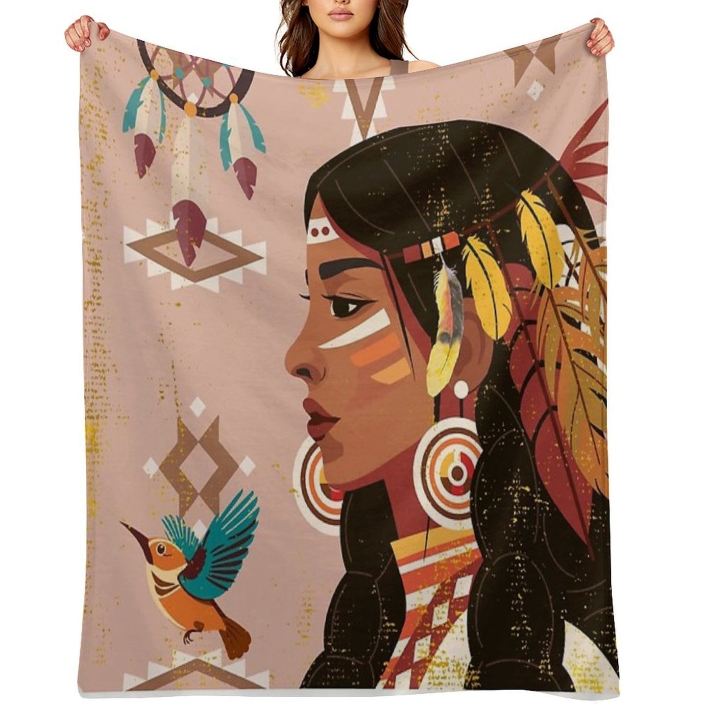Tribal Thoughts Durable Throw Blanket