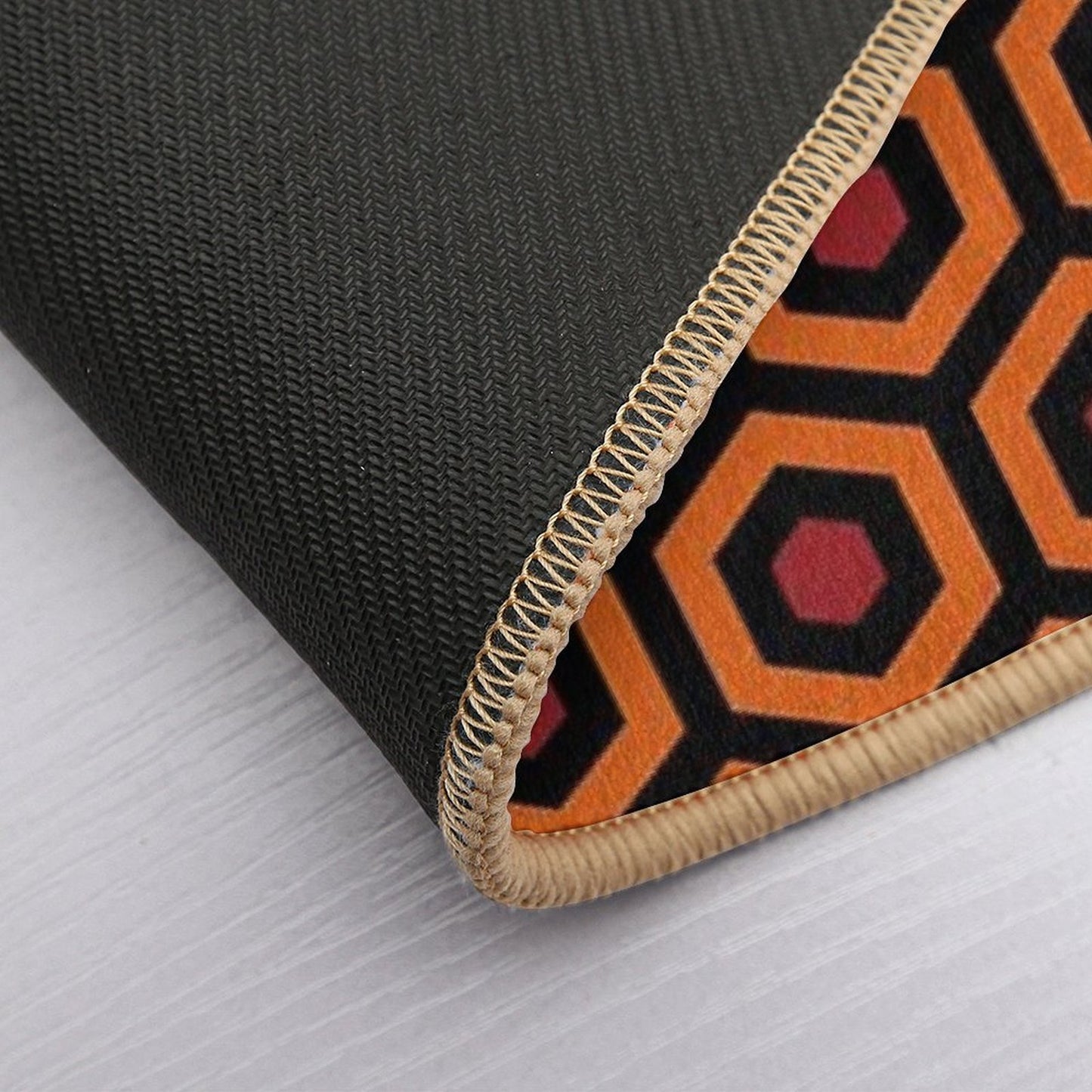 Overlook Hotel Carpet Honeycomb Variation High-Traffic Bath Mat