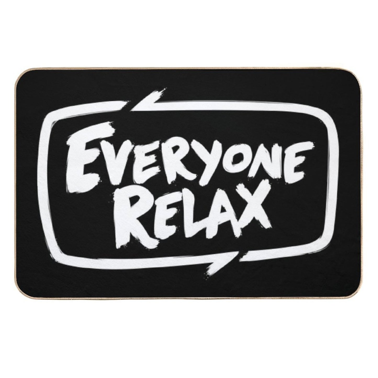 TOFOP - Everyone Relax (white) Easy Maintenance Bath Mat