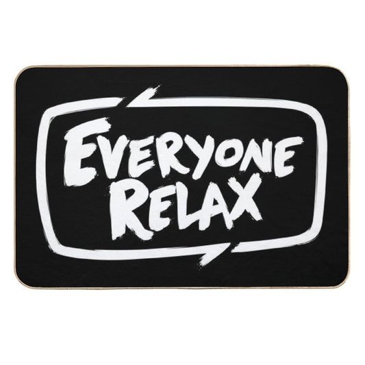 TOFOP - Everyone Relax (white)  Easy Maintenance Bath Mat