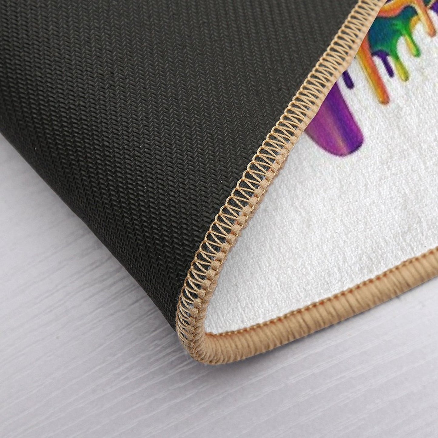 Psychadelic Frog Dripping Easy Maintenance Bath Mat