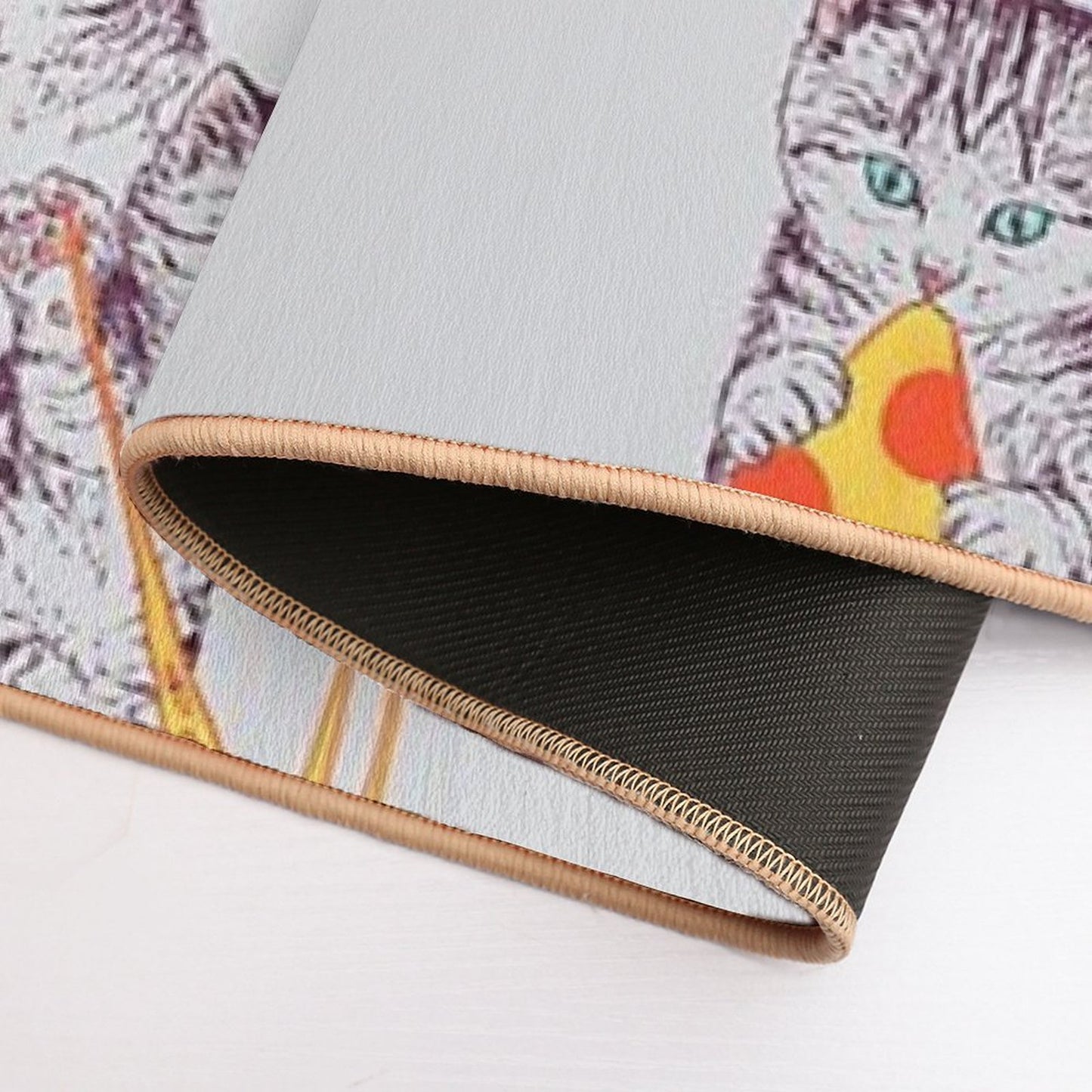 Pizza Kittens Easy To Clean Bath Mat