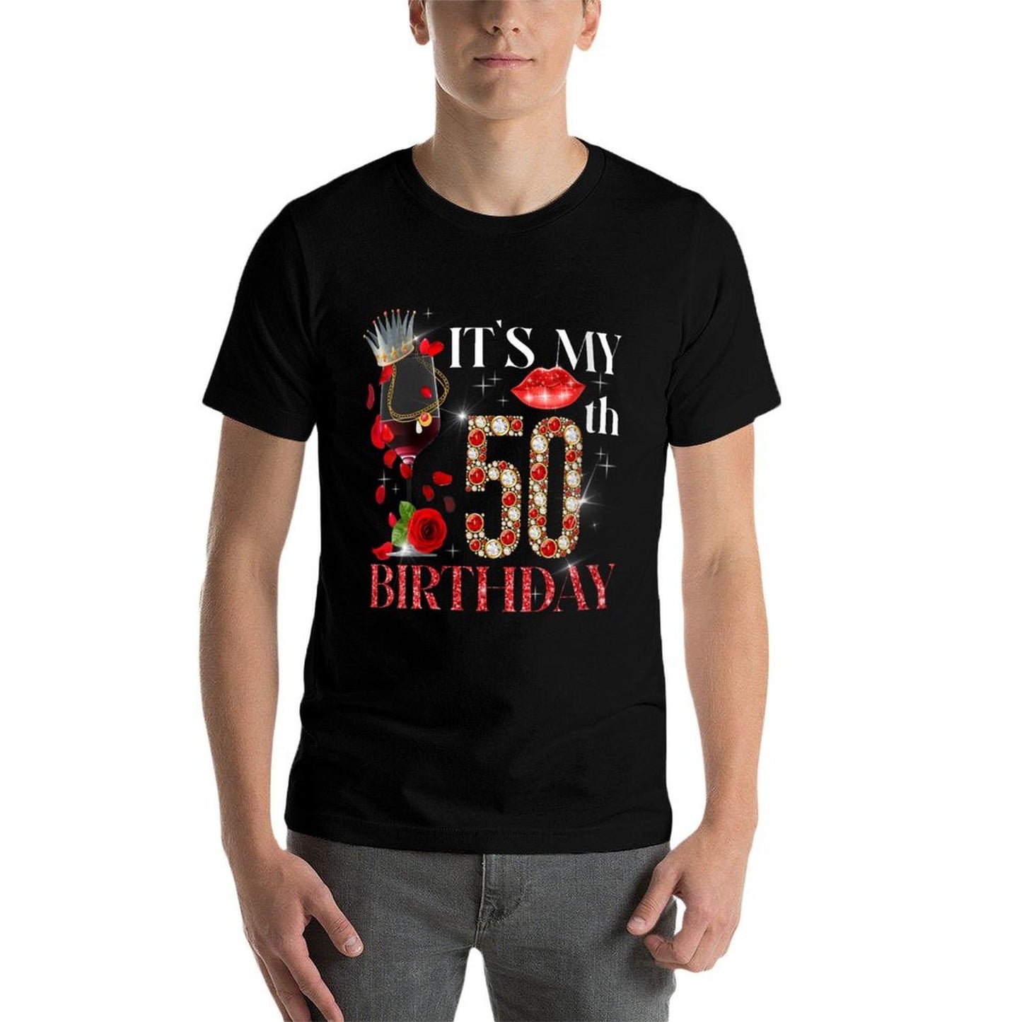 Womens Its My 50th Birthday 50 Years Old Gifts 50th Birthday Queen Durable T-Shirt