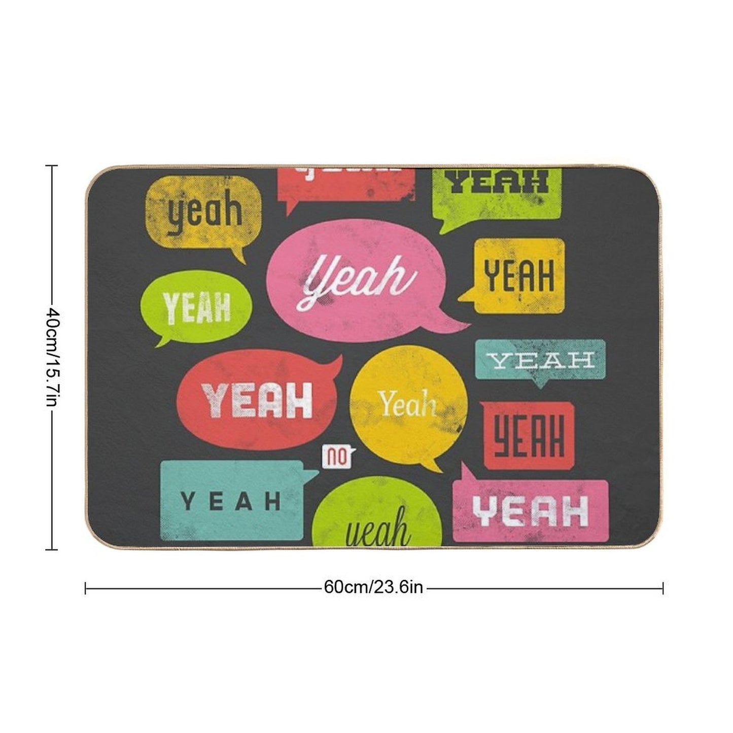 The Yeah, Yeah, Yeah Shirt Fade-Resistant Bath Mat