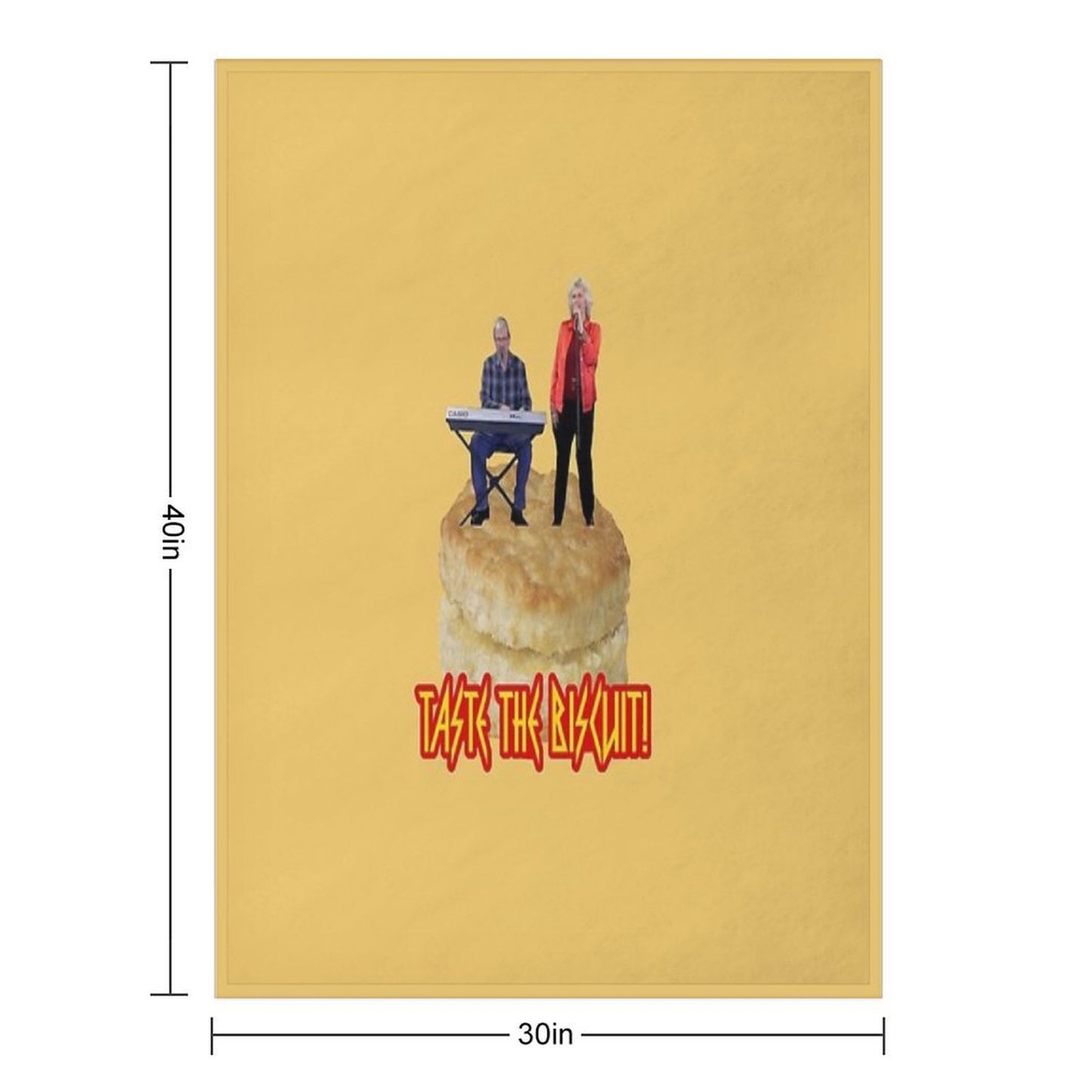 Toasters N Moose Taste The Biscuit Easy Care Throw Blanket