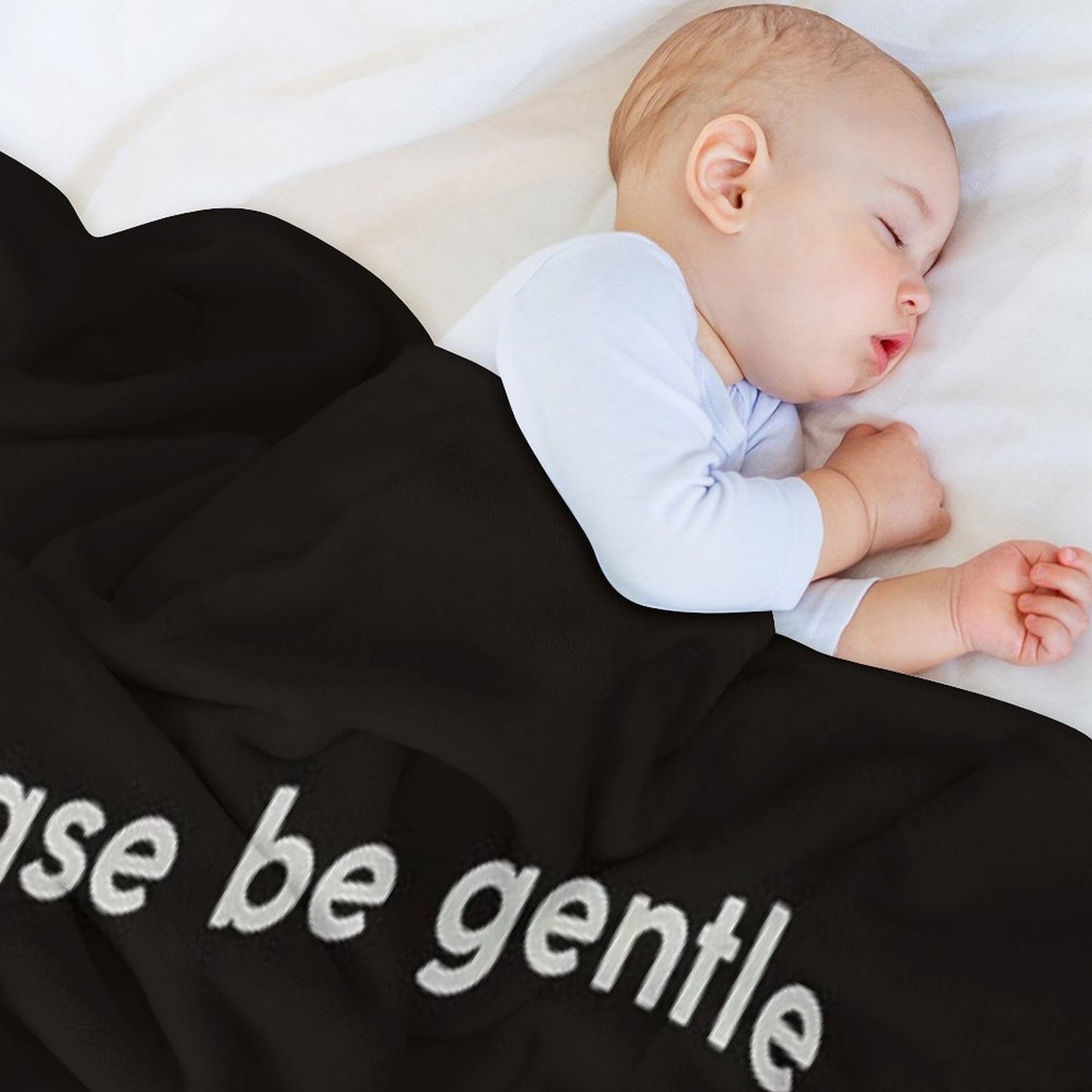 Please Be Gentle, I Am Baby All-season Throw Blanket
