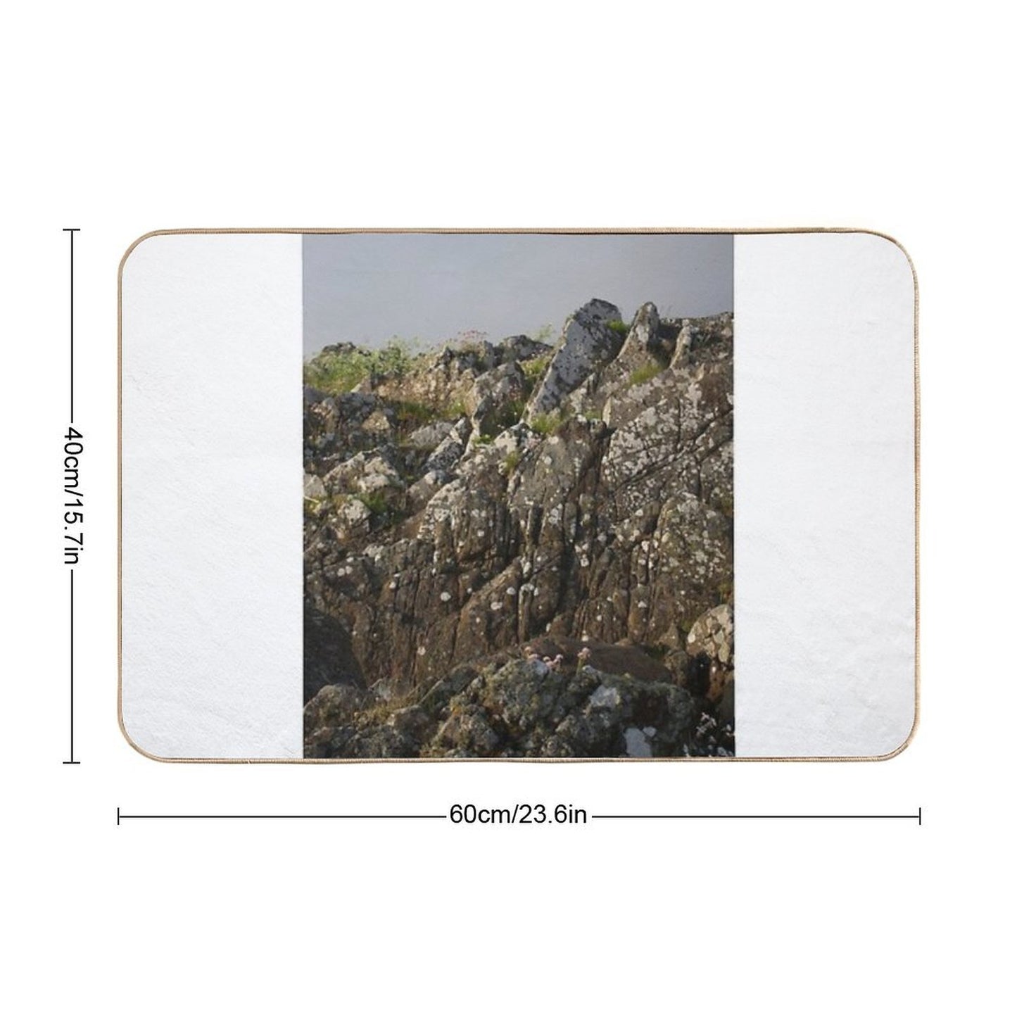 Growing on Stone Dirt-Trapping Bath Mat