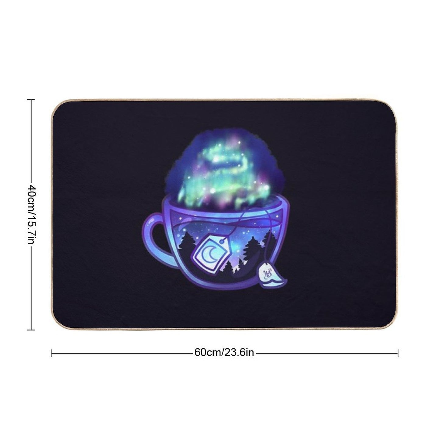Aurora Borealis Tea - Dreamy Aesthetic Long-Lasting Bath Mat
