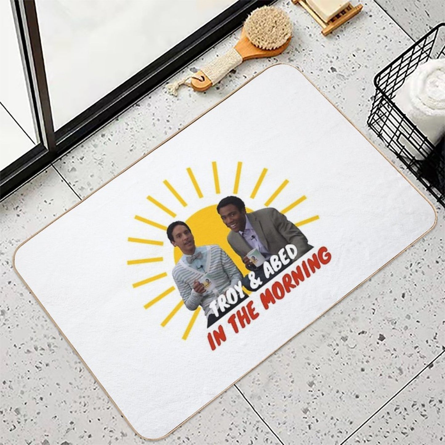 Troy And Abed in The Morning Versatile Bath Mat