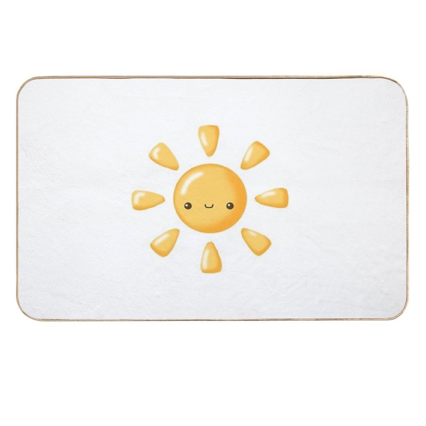 Kawaii Sun – Cheerful And Bright Cartoon Design Durable Bath Mat