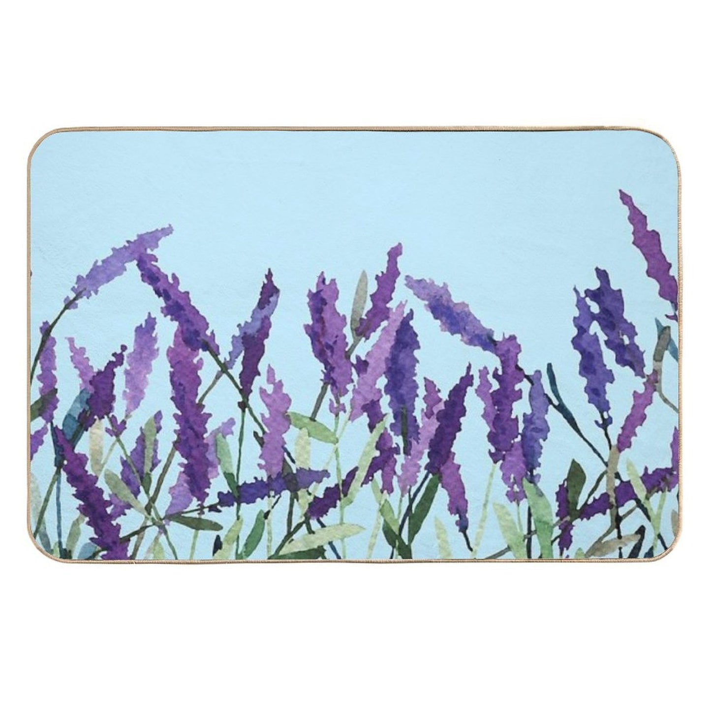 Violet Lavender Non-Slip Bath Mat