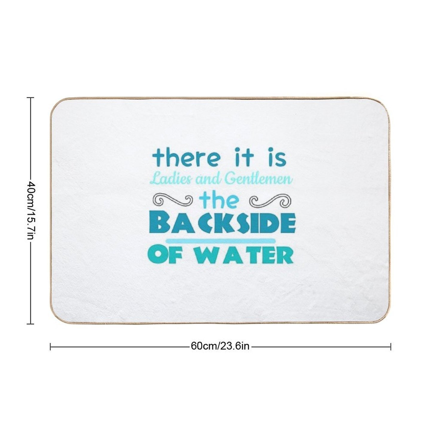 The Backside of Water-jungle Cruise Versatile Bath Mat