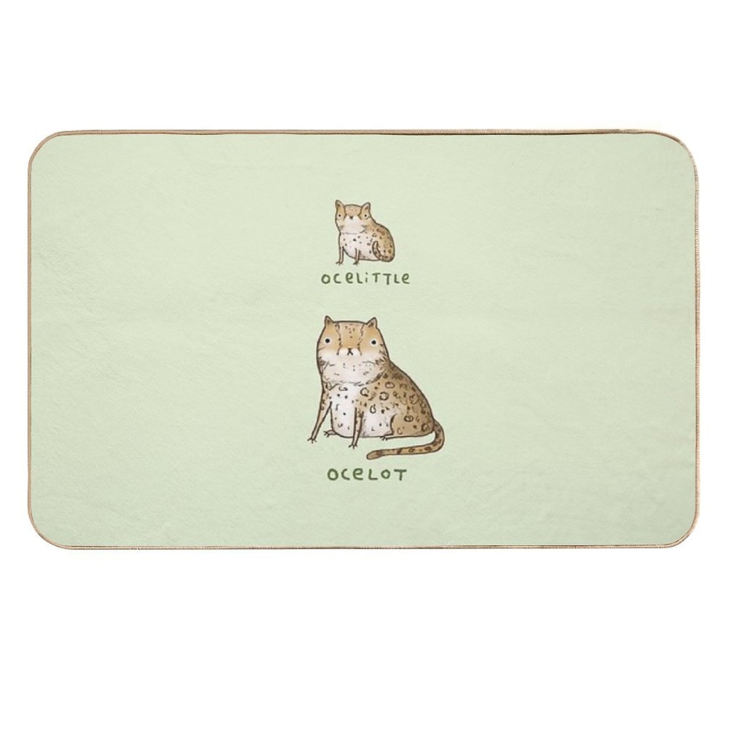 Ocelittle Ocelot Dirt-Trapping Bath Mat