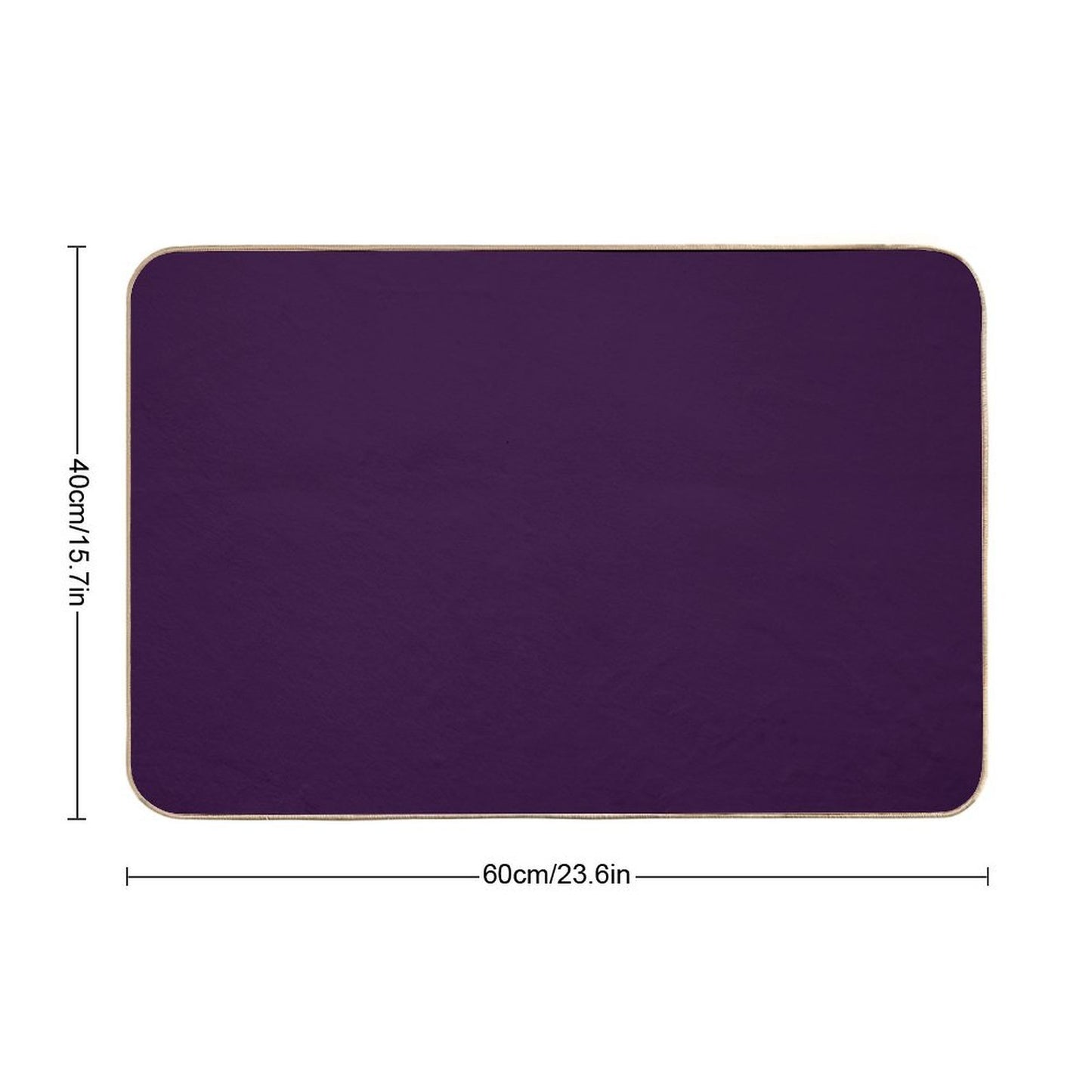 Aubergine Pet-Safe Bath Mat