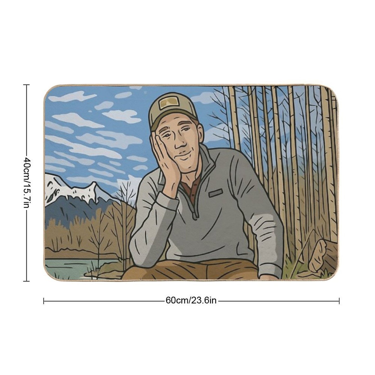 Outdoor Boys Retiring Repositionable Bath Mat