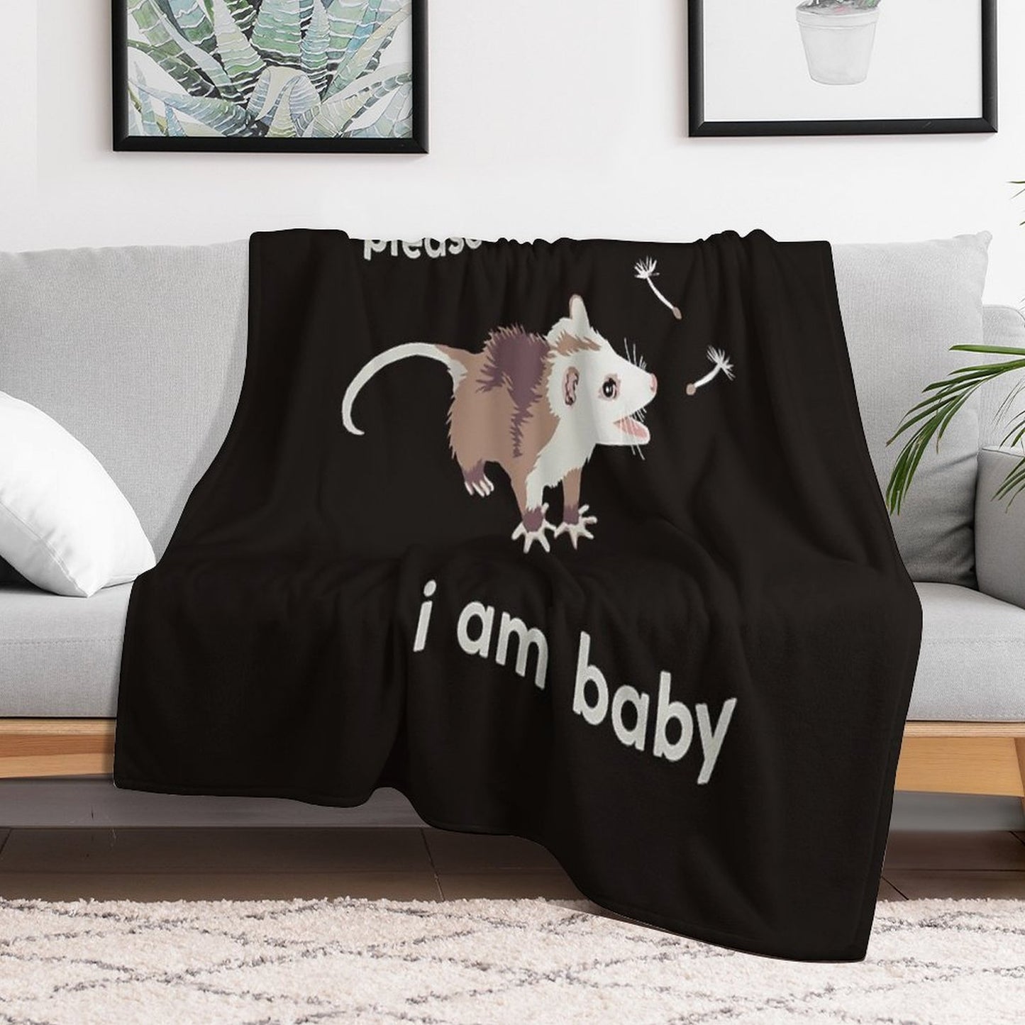 Please Be Gentle, I Am Baby All-season Throw Blanket