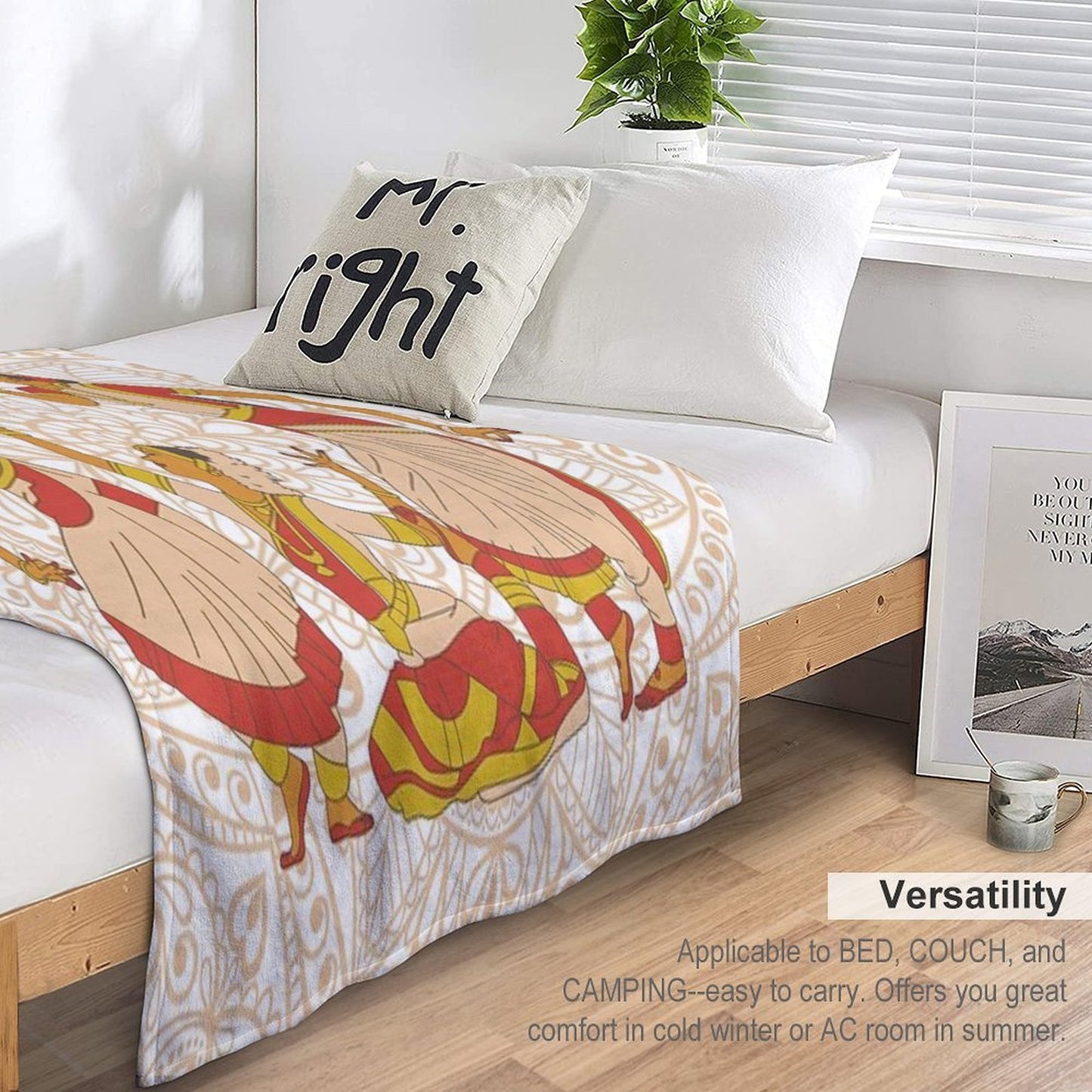 Indian Traditional Dancers All-season Throw Blanket