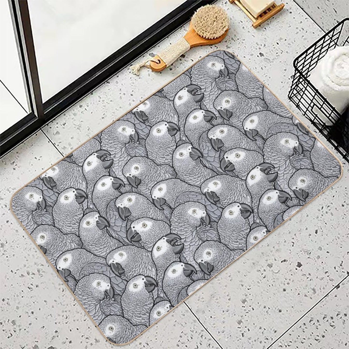 African Grey Parrots Durable Bath Mat