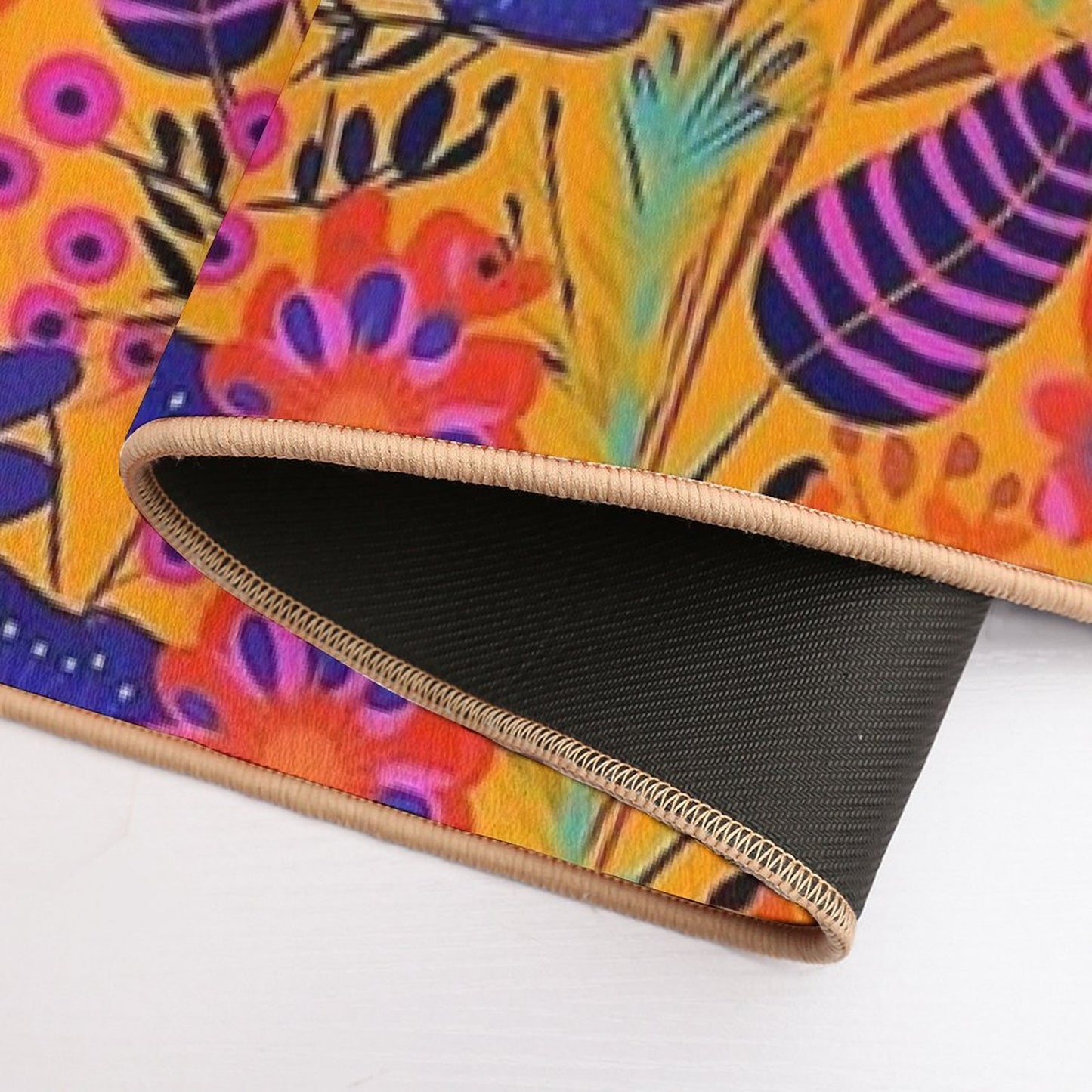 Botanically Bold - 70's Retro Easy To Clean Bath Mat