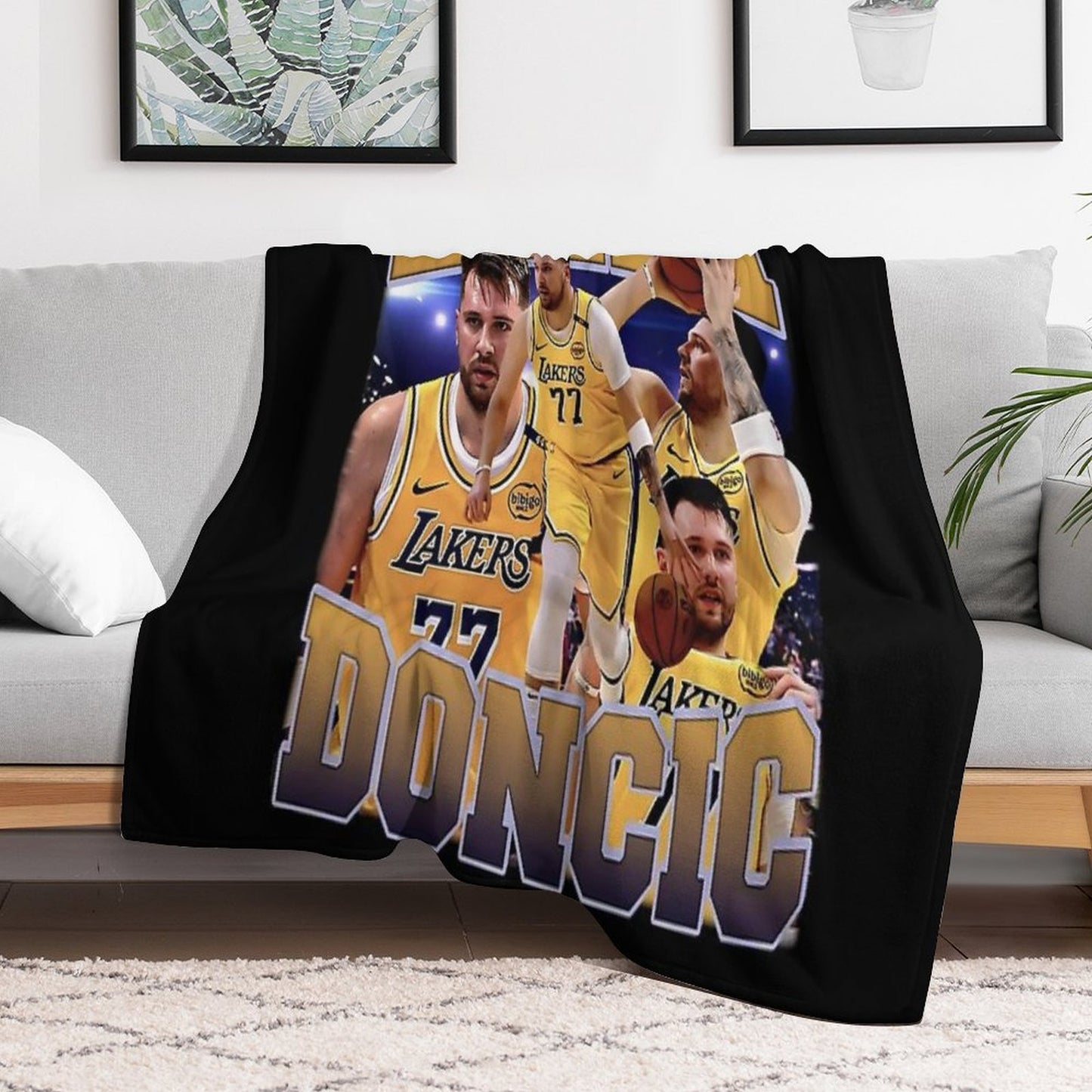 Luka Doncic Lightweight Throw Blanket