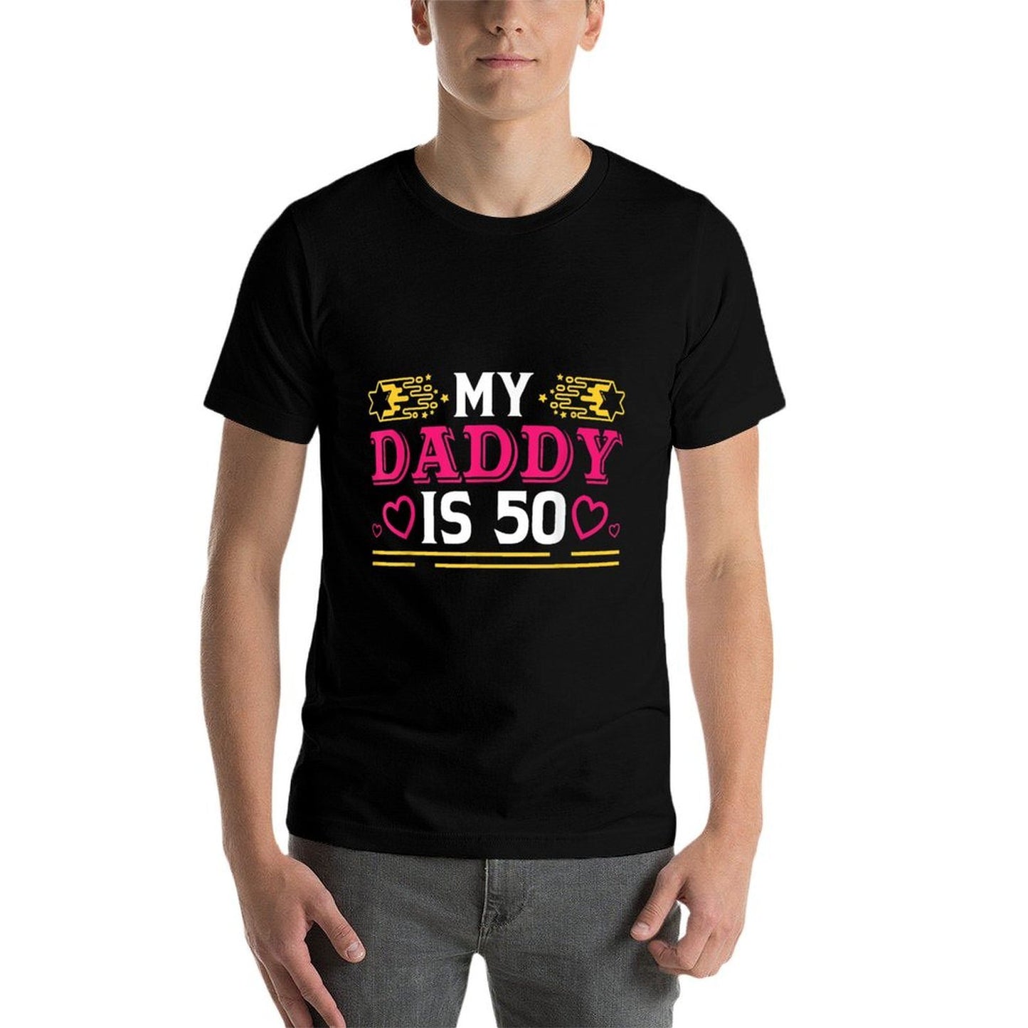 50th Birthday Father Son My Daddy Is 50 Years Old Eco-friendly Material T-Shirt