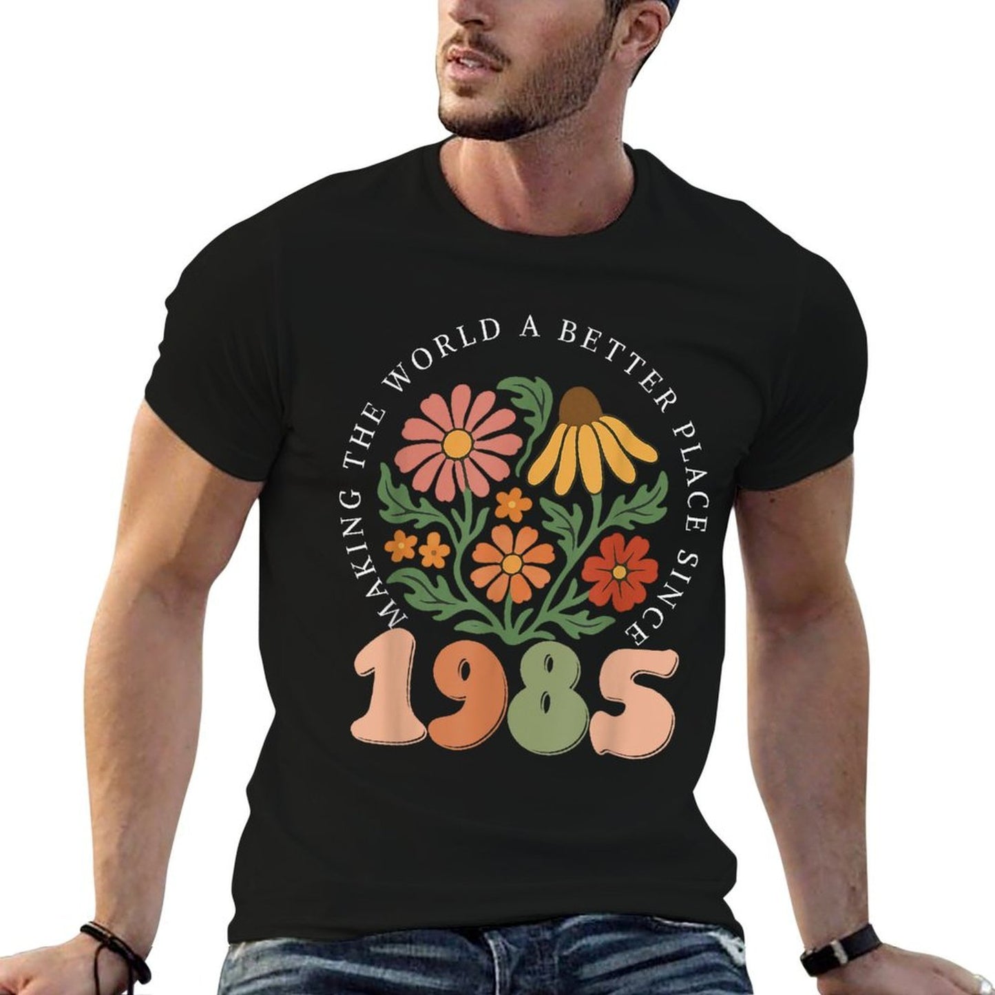 40 Years Old Vintage 1985 40th Birthday Wildflower Women Affordable Price T-Shirt