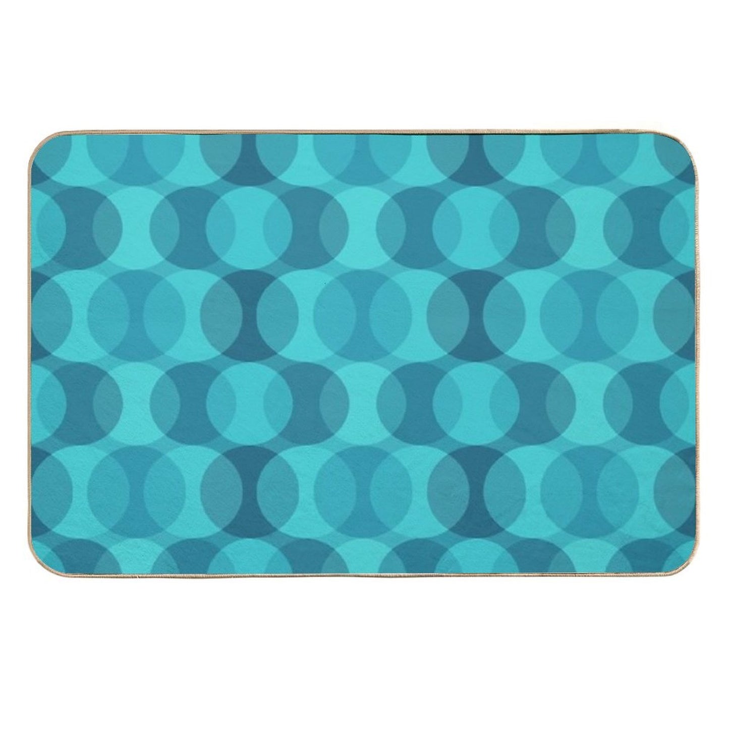 Retro Gradated Bubble Pattern 327 Absorbent Bath Mat