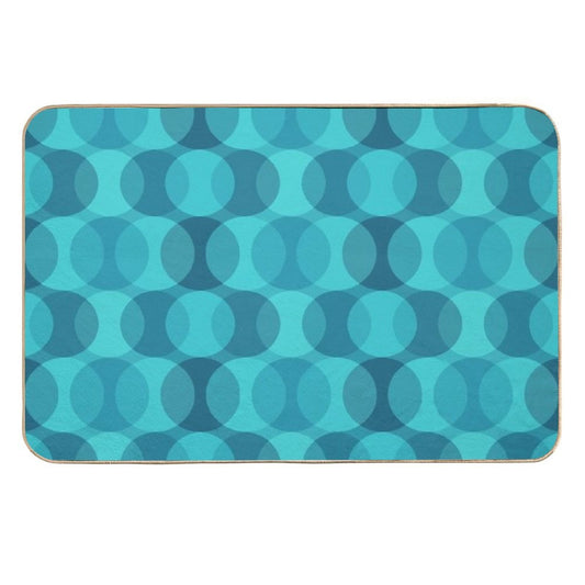 Retro Gradated Bubble Pattern 327  Absorbent Bath Mat
