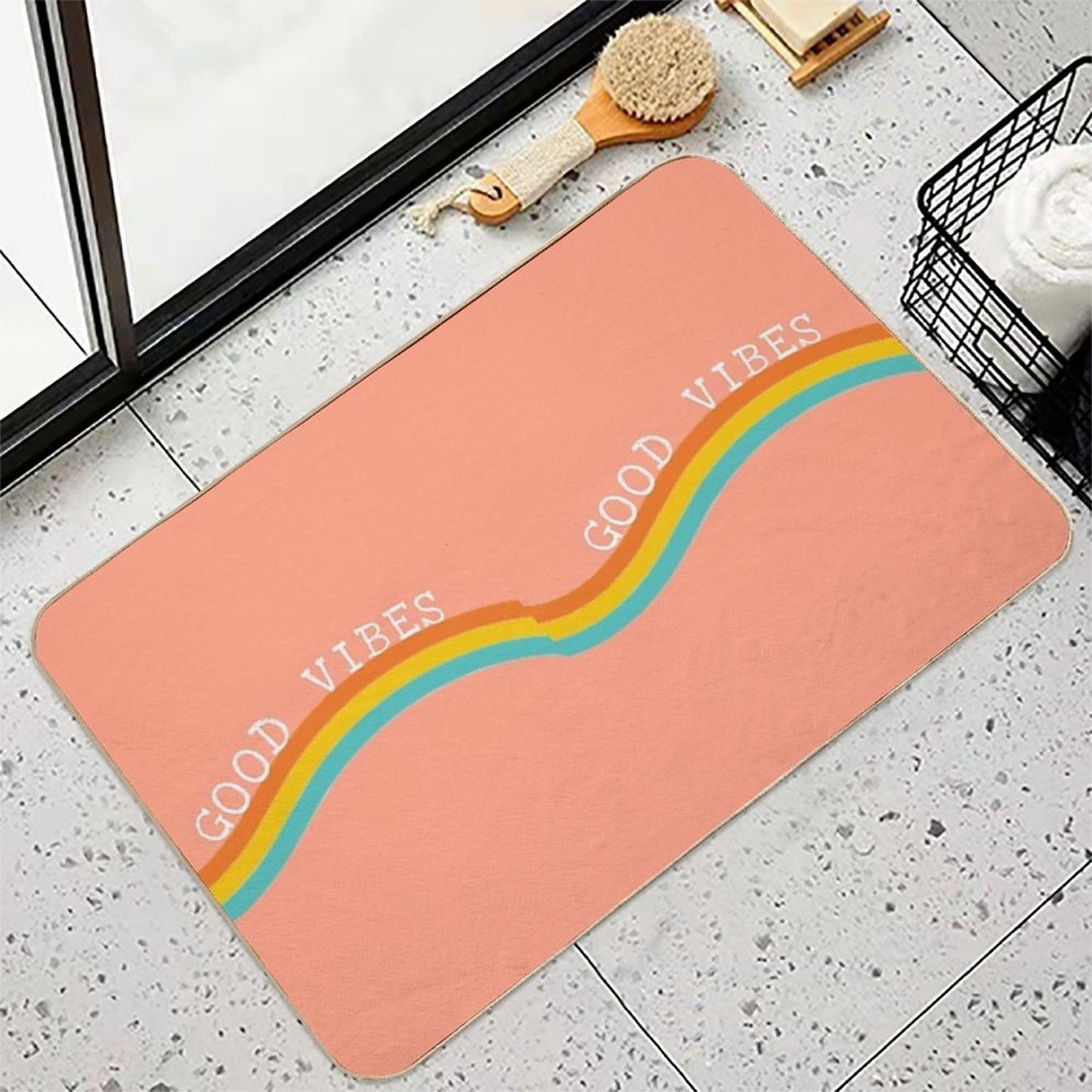 Good Vibes Durable Bath Mat