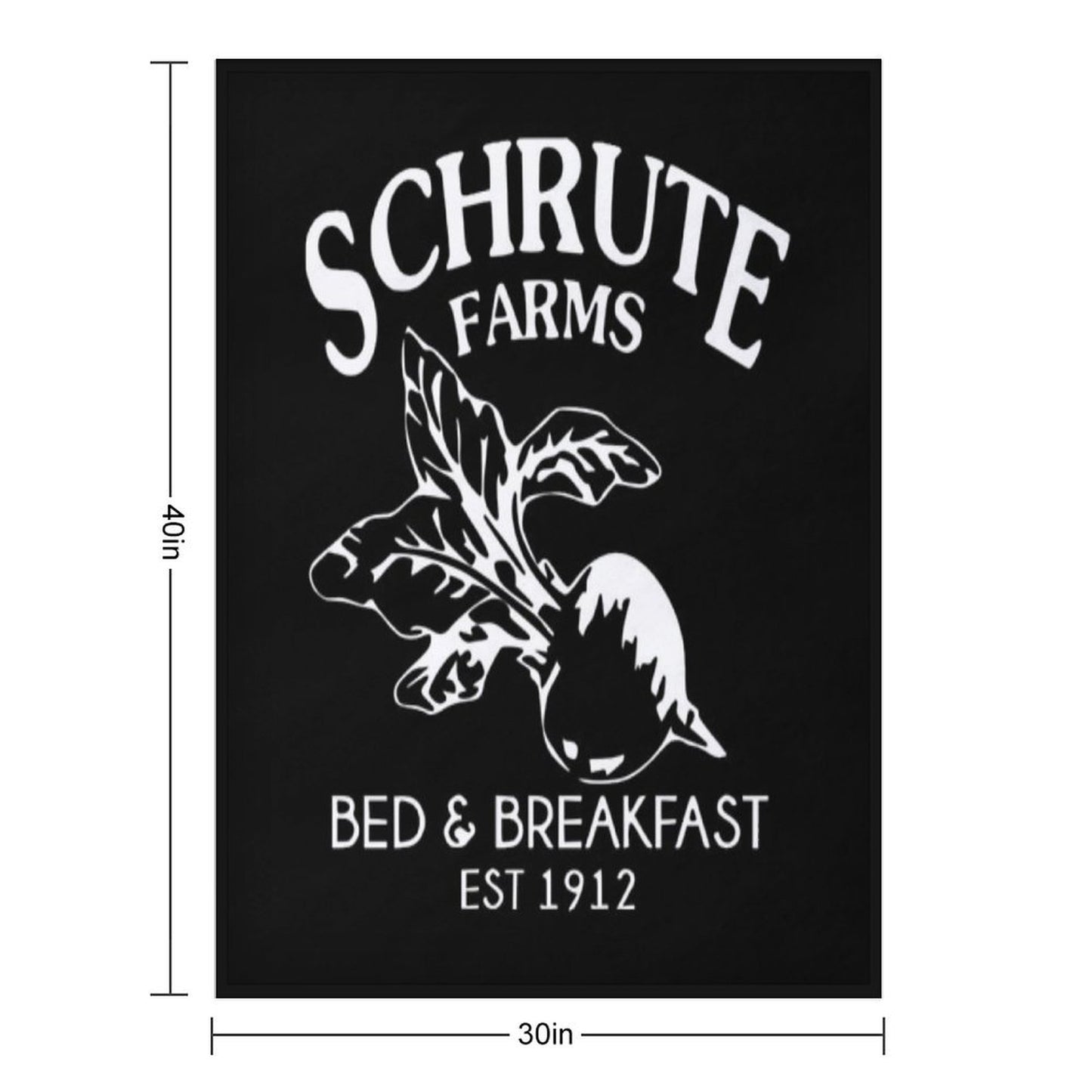 Schrute Farms Bed And Breakfast Machine-washable Throw Blanket