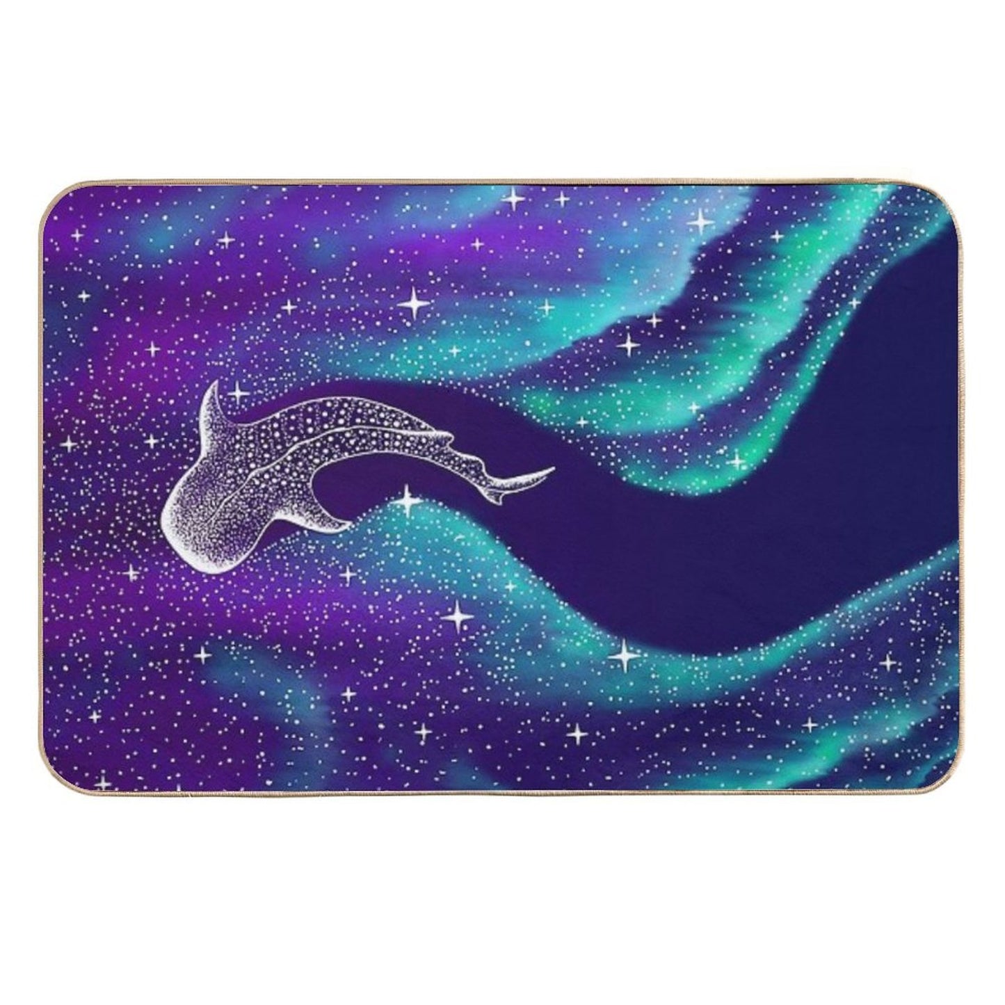 Star Eater in Northern Lights Anti-Trip Bath Mat