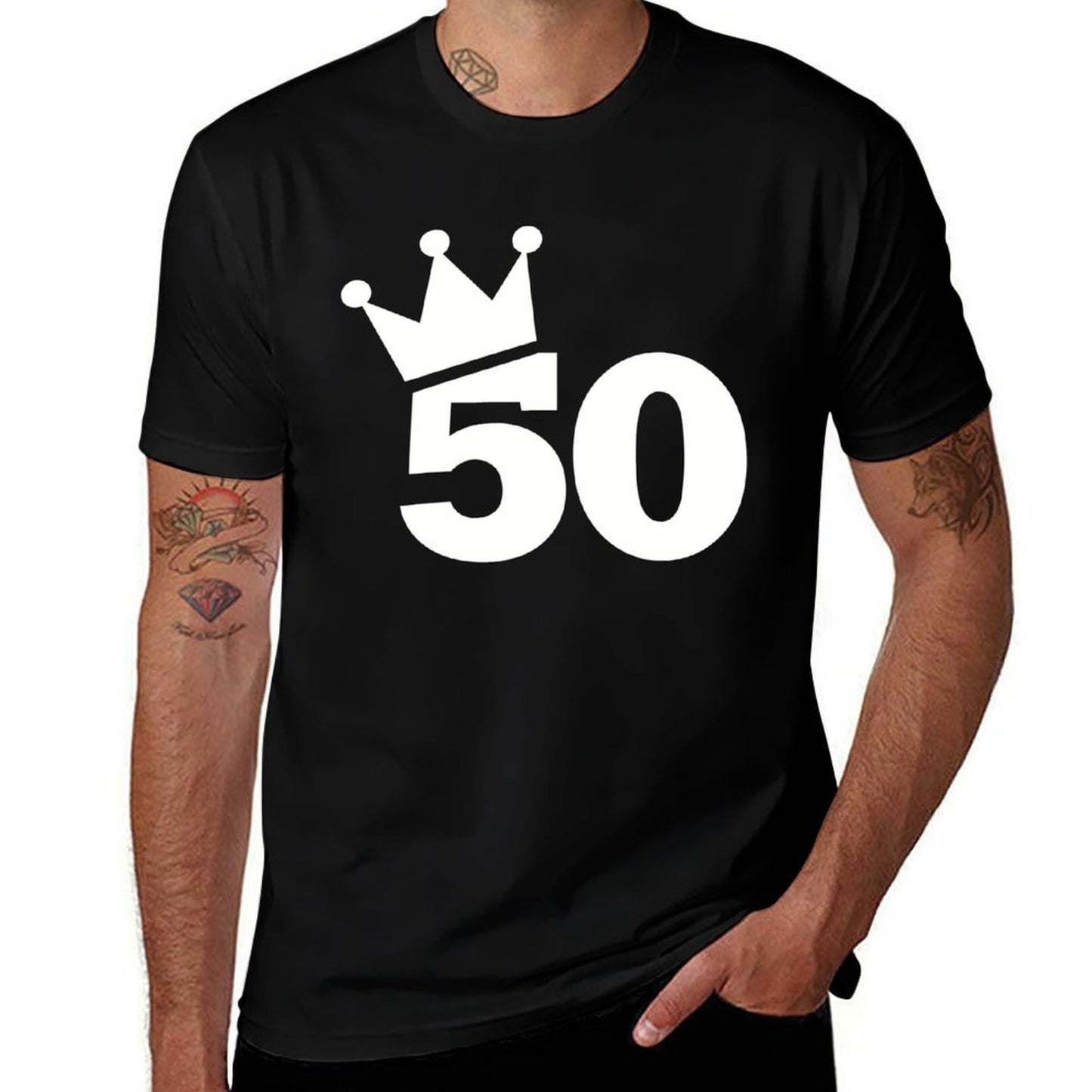 50th Birthday Crown Moisture-wicking T-Shirt