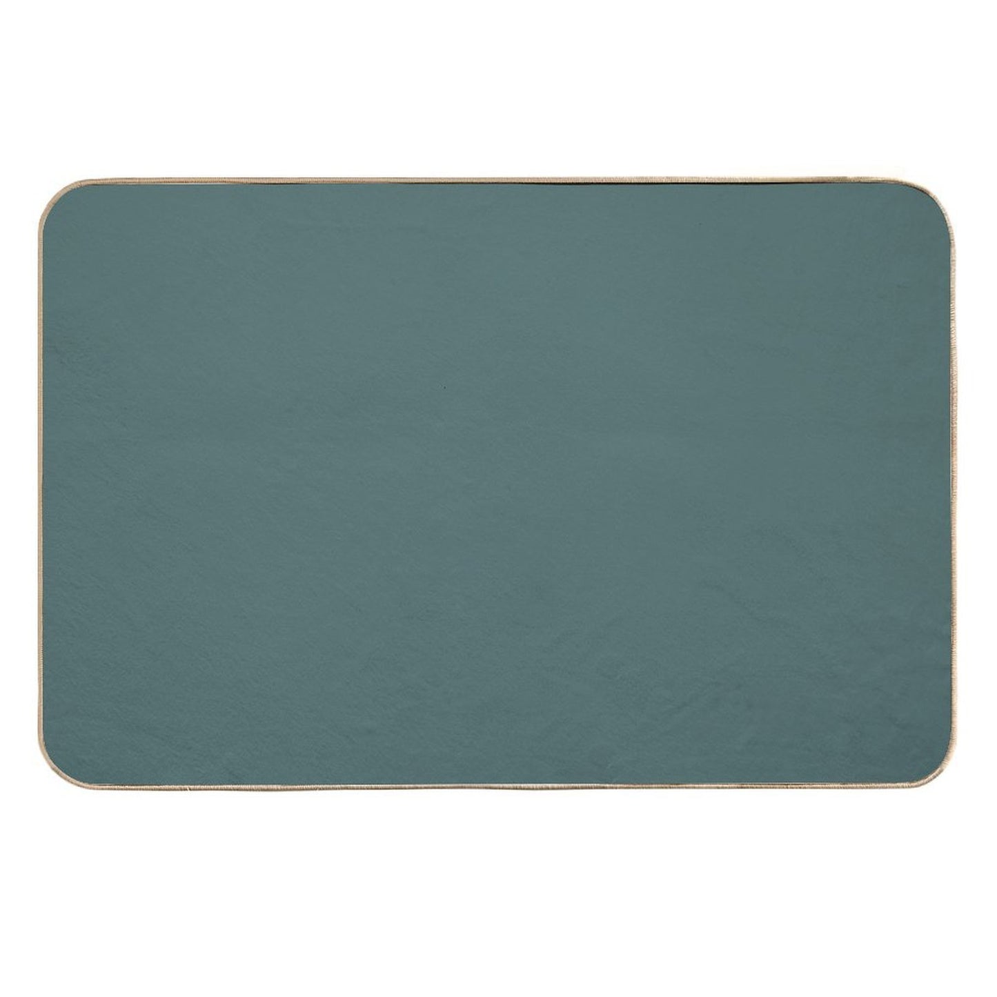 Solid Neutral Pastel Color Arbor Green Easy To Clean Bath Mat