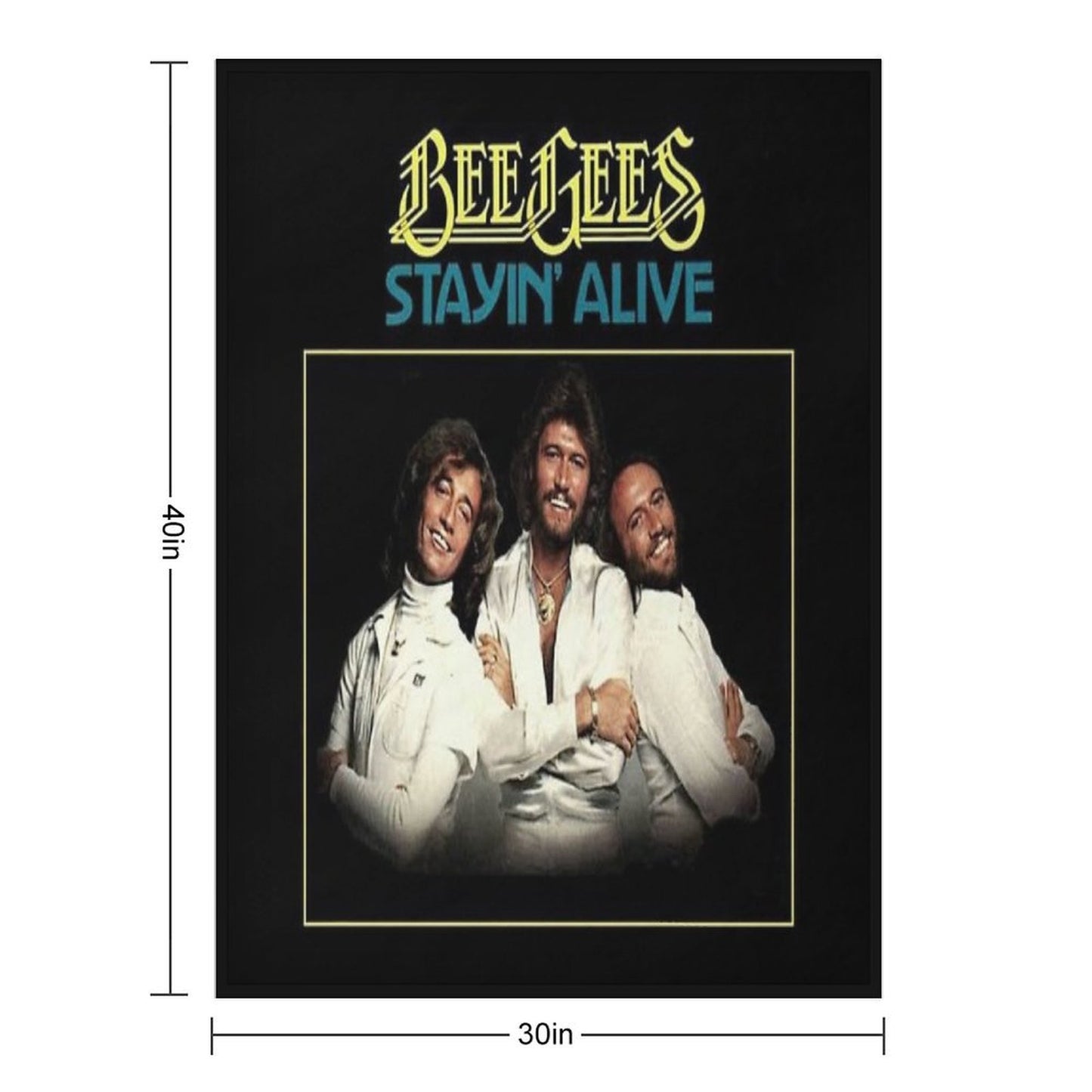 Stayin Alive Sustainable Throw Blanket