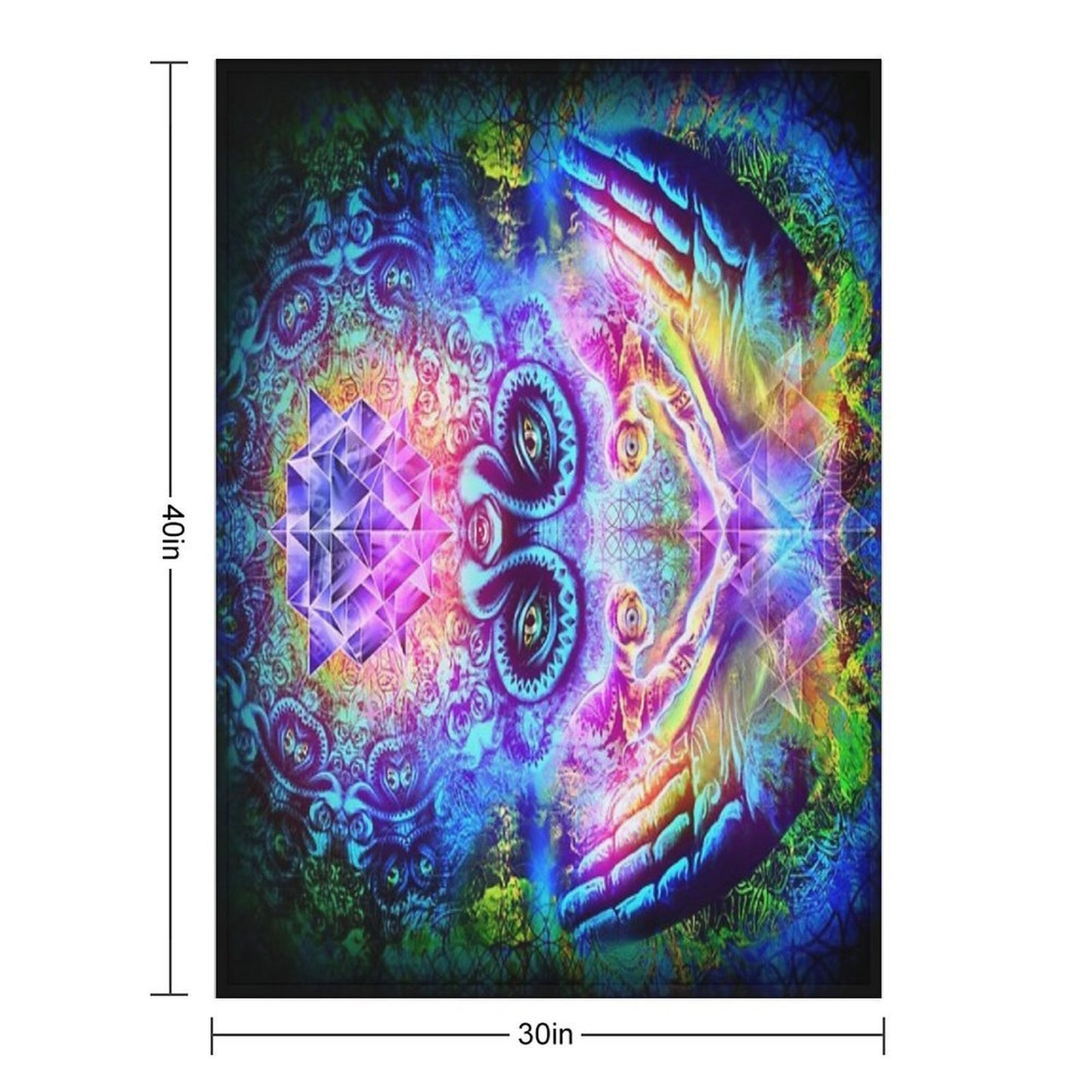 Transition to Butterfly Wrinkle-free Throw Blanket