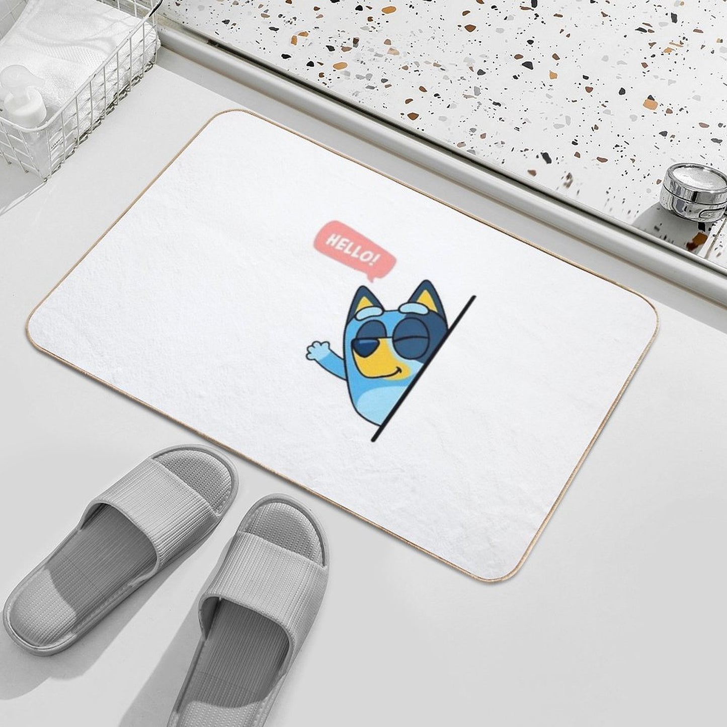 Hello Bluey Pet-Safe Bath Mat