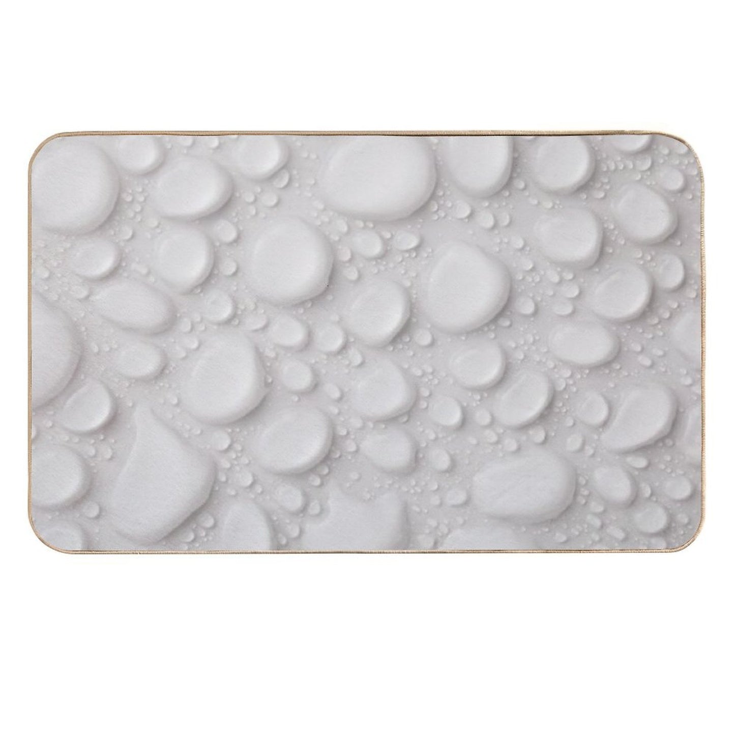 White Drop Relaxing Repositionable Bath Mat