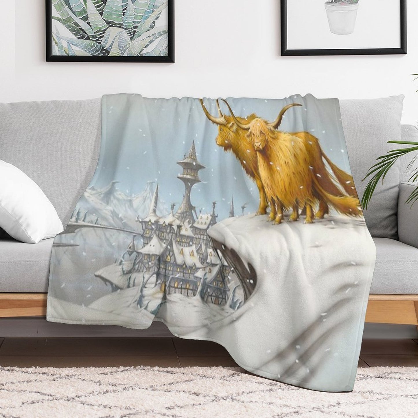 In The Bleak Midwinter Lightweight Throw Blanket
