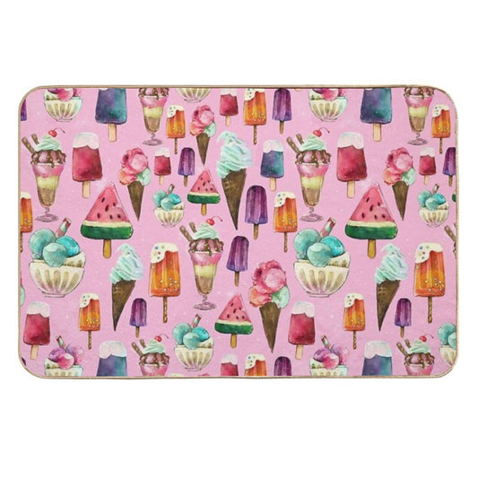 Ice-cream Pattern  Absorbent Bath Mat