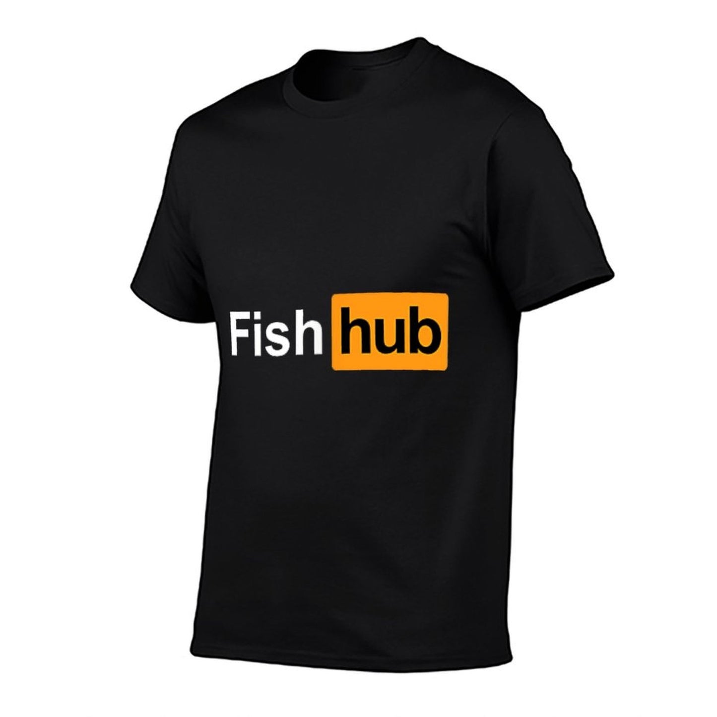 Fish Hub Fishing Tshirt Ocean Lake Fisherman Stretchy T-Shirt