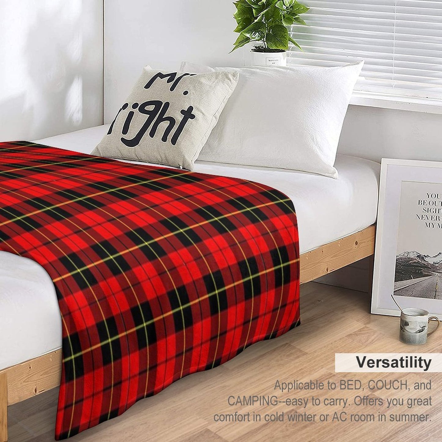 Wallace Tartan Quick-dry Throw Blanket