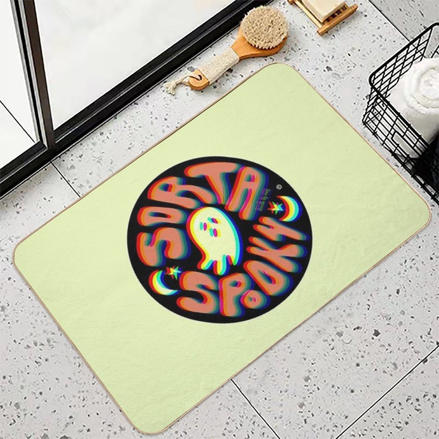 Sorta Spooky © 3D Easy To Clean Bath Mat